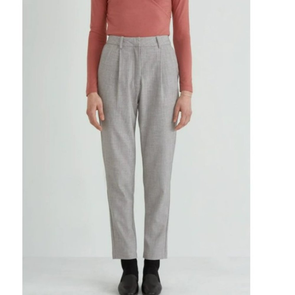 Frank & Oak GRANT WOOL PANT IN GREY MIX - Dark Gray - Sz 14 - Dark Academia